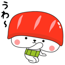 Sushi of bear sticker #12732798