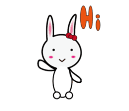 Lisa rabbit(Everyday language papers) sticker #12733894