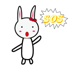 Lisa rabbit(Everyday language papers) sticker #12733914