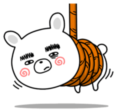 Thick eyebrows of bear sticker #12734227