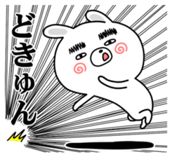 Thick eyebrows of bear sticker #12734234