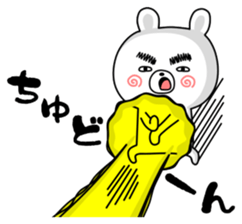 Thick eyebrows of bear sticker #12734244