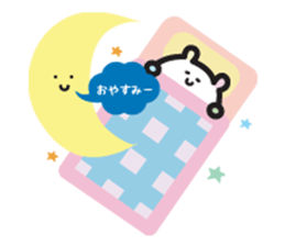 Japanese colorful bear sticker #12734458