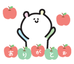 Japanese colorful bear sticker #12734459