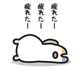 Japanese colorful bear sticker #12734468