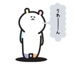Japanese colorful bear sticker #12734479