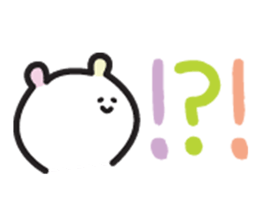 Japanese colorful bear sticker #12734492