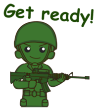 green toy soldier sticker #12735258