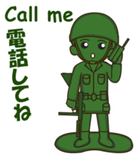 green toy soldier sticker #12735264