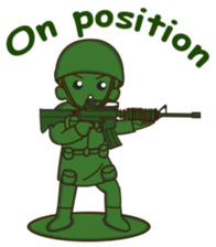 green toy soldier sticker #12735271