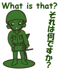 green toy soldier sticker #12735277
