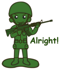 green toy soldier sticker #12735283