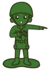 green toy soldier sticker #12735285