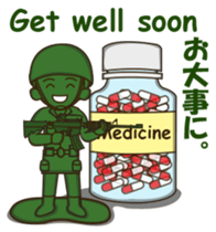 green toy soldier sticker #12735286