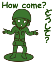 green toy soldier sticker #12735287