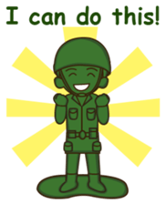 green toy soldier sticker #12735288