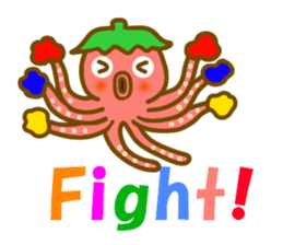 Cherry tomato octopus sticker #12736072
