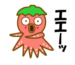Cherry tomato octopus sticker #12736086