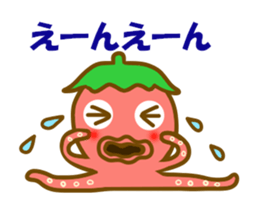 Cherry tomato octopus sticker #12736088