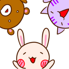 GOOD FRIEND ANIMALS of EVERY DAY STICKER