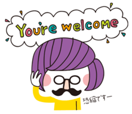 hanamegane girl ver.3 sticker #12736598