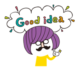 hanamegane girl ver.3 sticker #12736600