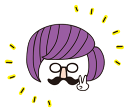 hanamegane girl ver.3 sticker #12736605