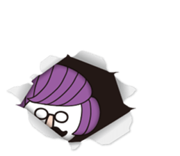 hanamegane girl ver.3 sticker #12736616