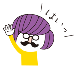 hanamegane girl ver.3 sticker #12736624