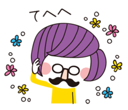 hanamegane girl ver.3 sticker #12736625