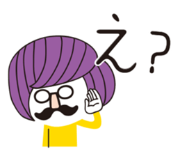 hanamegane girl ver.3 sticker #12736637