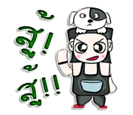 Hi! My name Hiroshi. I love a dog.^^ sticker #12737016