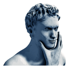 Daily life of the ancient sculpture sticker #12737239