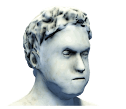 Daily life of the ancient sculpture sticker #12737241