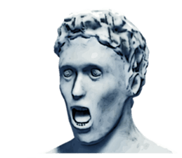 Daily life of the ancient sculpture sticker #12737245