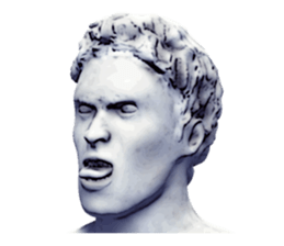 Daily life of the ancient sculpture sticker #12737246