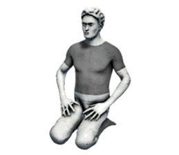 Daily life of the ancient sculpture sticker #12737247