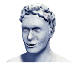 Daily life of the ancient sculpture sticker #12737249