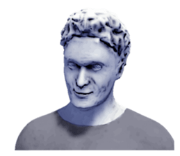 Daily life of the ancient sculpture sticker #12737253