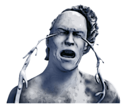 Daily life of the ancient sculpture sticker #12737254