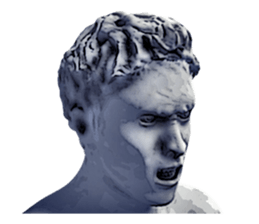 Daily life of the ancient sculpture sticker #12737259