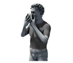 Daily life of the ancient sculpture sticker #12737262