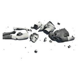 Daily life of the ancient sculpture sticker #12737265