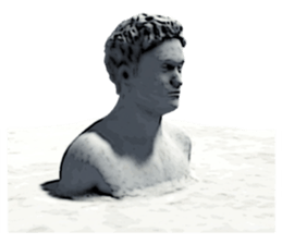 Daily life of the ancient sculpture sticker #12737267