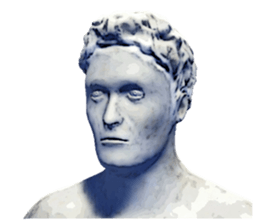 Daily life of the ancient sculpture sticker #12737268