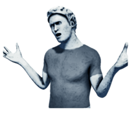 Daily life of the ancient sculpture sticker #12737269