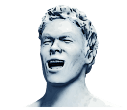 Daily life of the ancient sculpture sticker #12737271