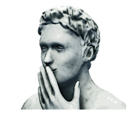 Daily life of the ancient sculpture sticker #12737273