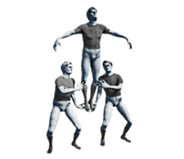 Daily life of the ancient sculpture sticker #12737277