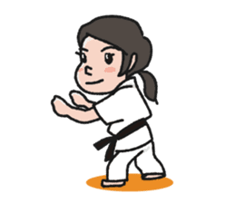 One frame with a karate friend sticker #12737942